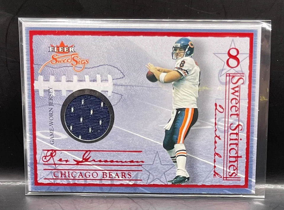 2004 Fleer Sweet Sigs Sweet Stitches Red Rex Grossman #ST-RG Bears - Image 2 of 2