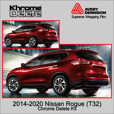 BOGAR TECH DESIGNS Side Window Chrome Delete Overlay Compatible With Nissan Murano 2019 2024 Gloss Black - View #4