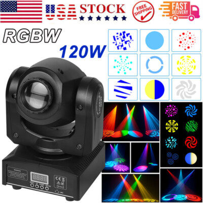 120W RGB Beam Moving Head Stage Light Gobo Lighting DJ Disco Party