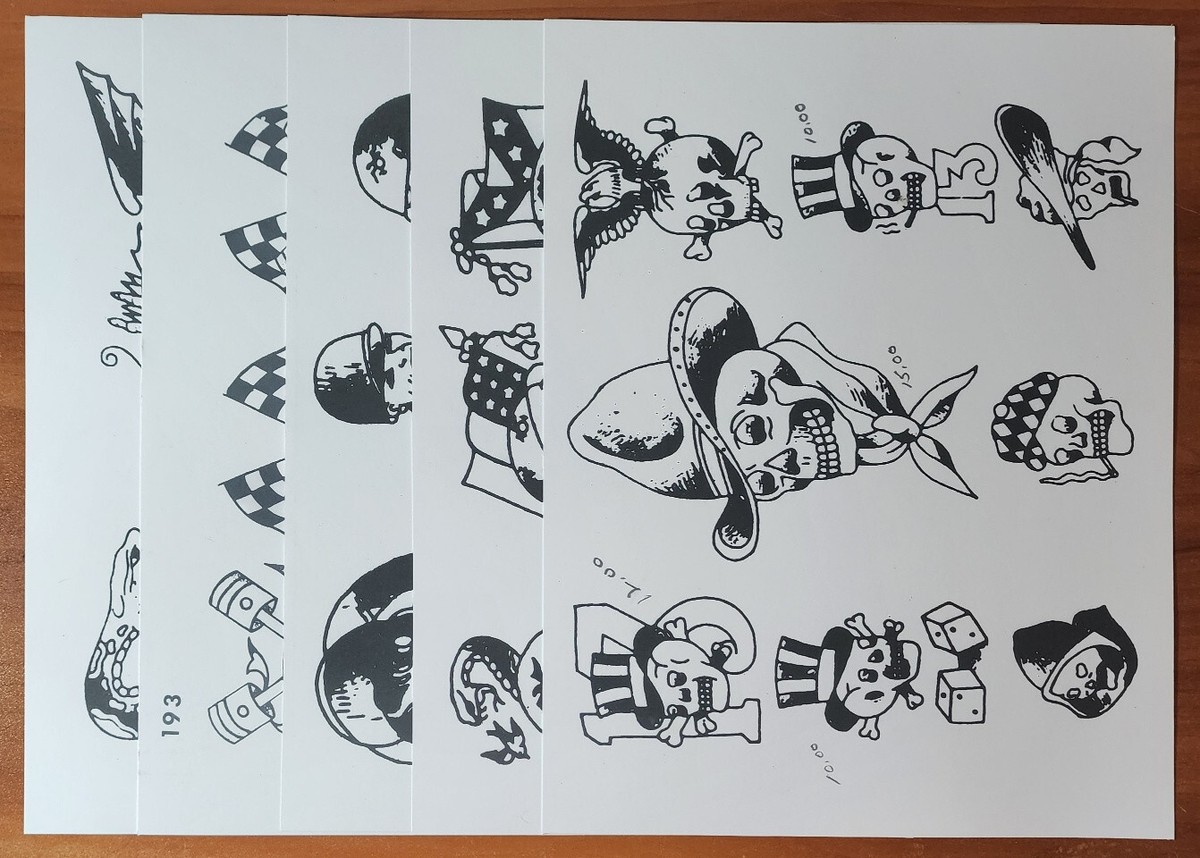 サイン付きMIKEGIANT TATOO FLASH VOLUME TWO Americana Tattoo Flash Volume Two | R8_TransferTest