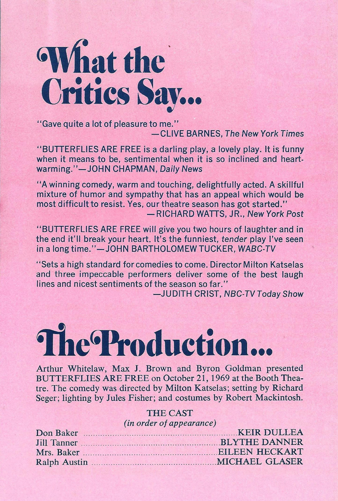 Blythe Danner Butterflies Are Free