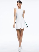 NWT Alice Olivia KIMI SIDE STRIPE MINI DRESS XL $440