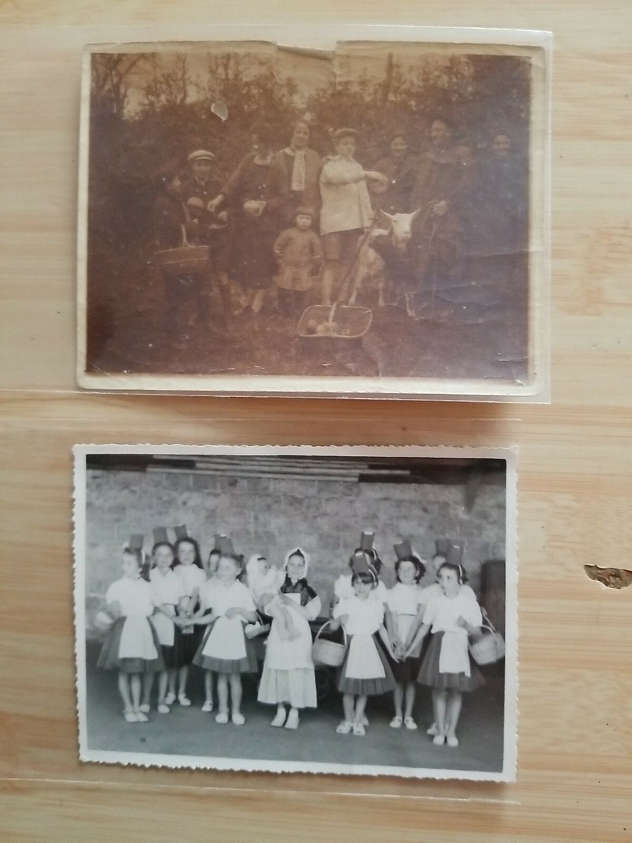 Lot De 23 Photos Anciennes Originales – Enfants Jouant – Tirage Argentique N&B (1900-1939)