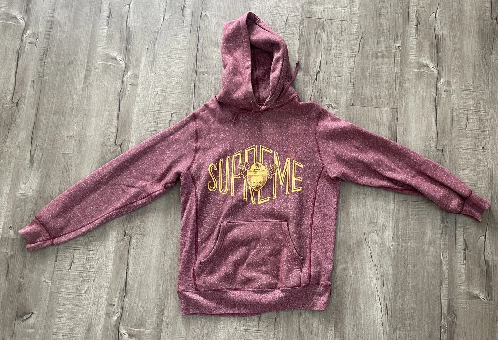 Sweat à capuche homme Supreme Imperial rouge bruyère moyen