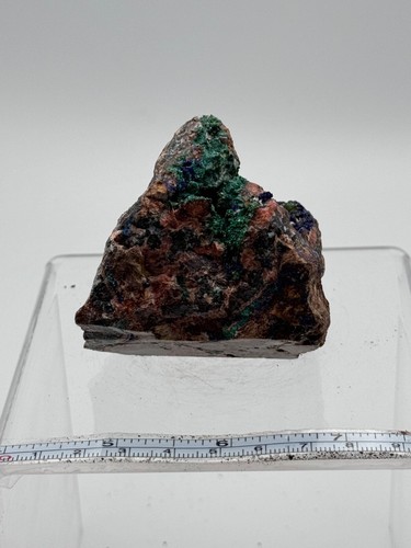 AZURITA MALQUITA Kenitra Marruecos - MOROCCO MINERAL COLECCION 7x7x6 K3 - Imagen 8 de 8