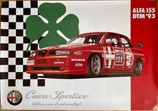 Poster Plakat Alfa Romeo 155 V6 TI DTM 1993 Hockenheimring Nordschleife Avus