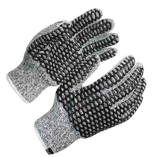 Guanti da Lavoro EvridWear Resistenza al Taglio/Calore Doppio Strato con Impugnatura Crosscross - Foto 4 di 12