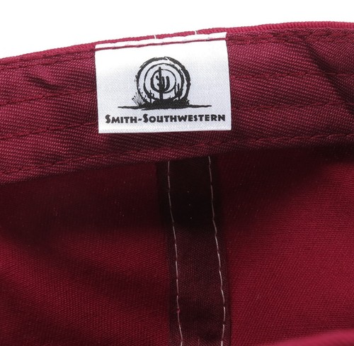 Oklahoma Est 1907 Hat cap red cotton strapback Smith Southwestern buffalo - Picture 6 of 6