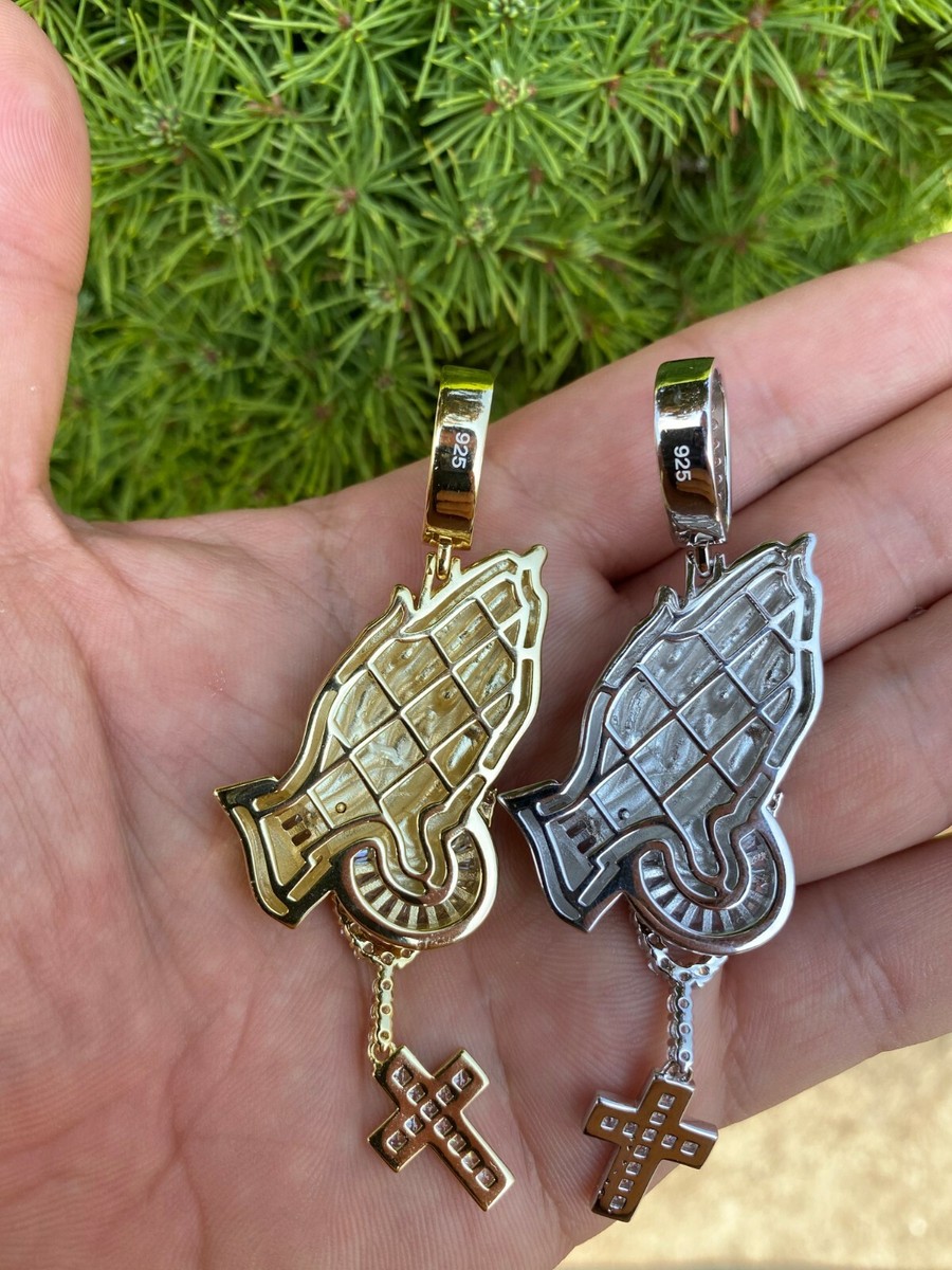 Real 925 Sterling Silver Gold Plated Big 3