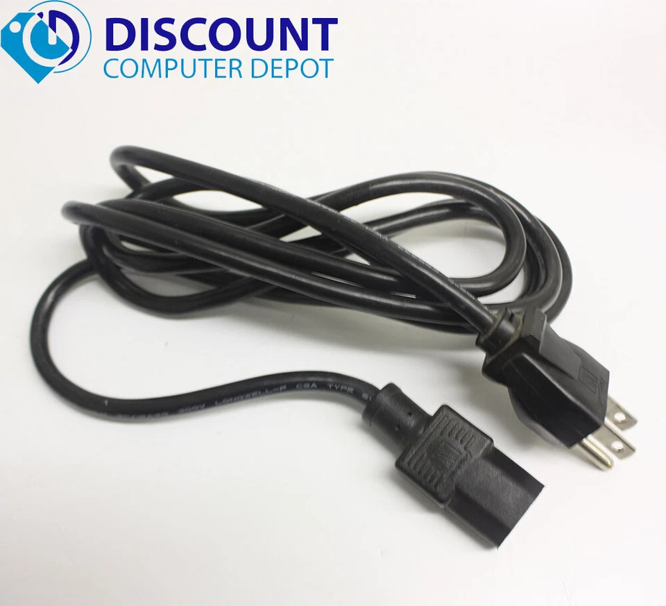 5ft AC Power Cord Cable 3 Prong US Plug for PRINTER PC DESKTOP HP Dell Lenovo - Image 4 of 4