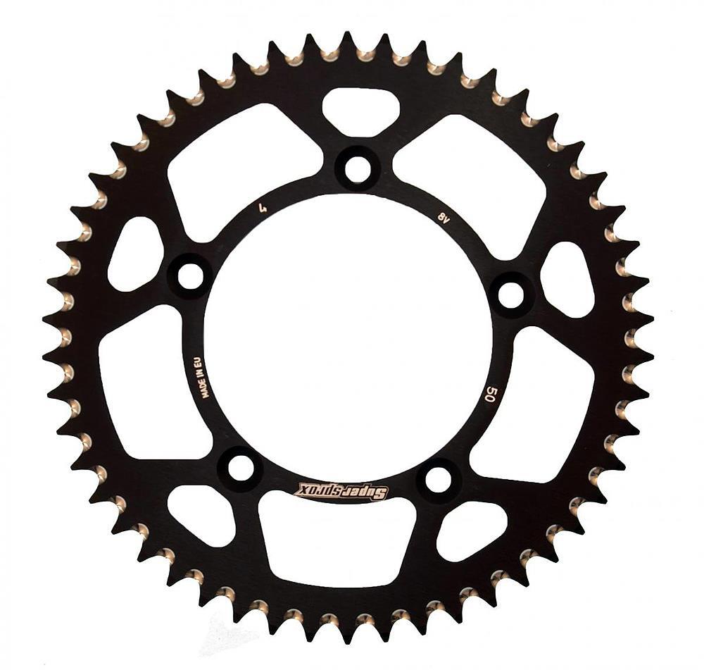 SUPERSPROX REAR ALLOY MX RAL-4-46-BLACK AP-BN56  : TC 65 KTM: SX 60, SX 65 46T