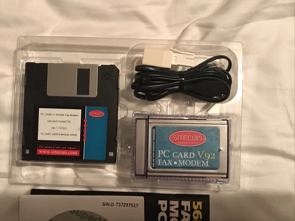 Vintage Sitecom 56K Fax / Modem Laptop PC Card - Image 3 of 4