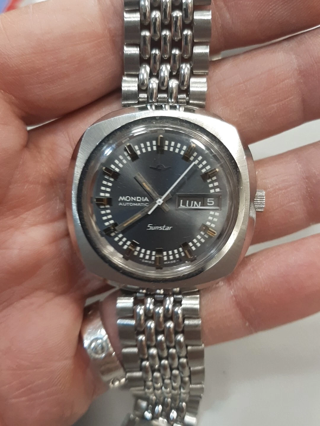 Zenith — Mondia Sunstar 96-1123-60 Automatic Vintage Used Strap Not Original