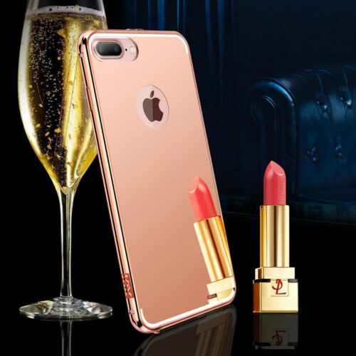 For APPLE IPHONE 7 Plus NEW LUXURY 24K GOLD CASE BUMPER COVER MIRROR - 6s/6 Plus - Picture 1 of 22