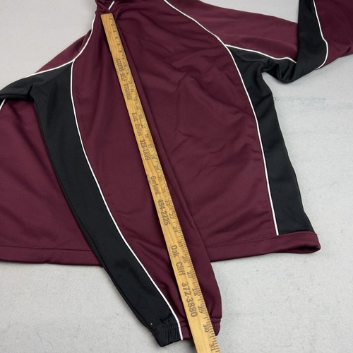 Charles River Apparel 1/4 Zip Top Mens Large Maroon Polyester Athleisure Golf - Picture 8 of 9