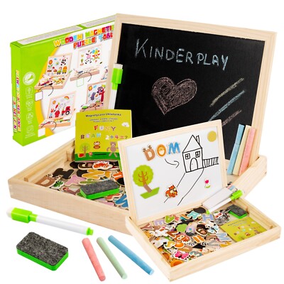 Maltafel KP4333 Kindertafel Magnettafel Kreidetafel Schultafel Tafel NEU HOLZ