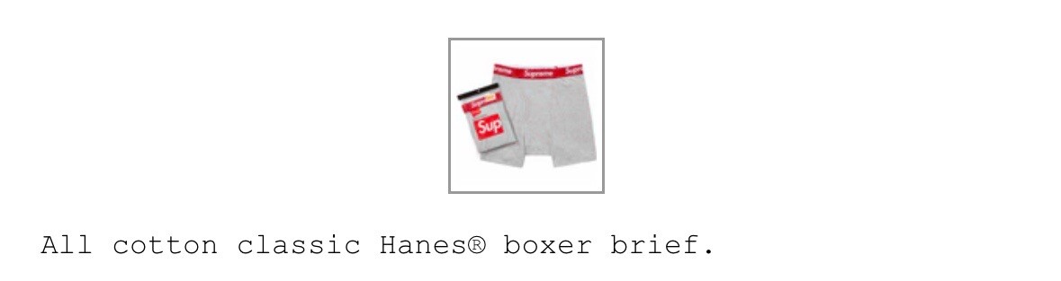 Brand New Supreme x Hanes Boxer Briefs 2 Pack - Heather Grey Brand New Supreme x Hanes Boxer Briefs 2 Pack - Heather Grey