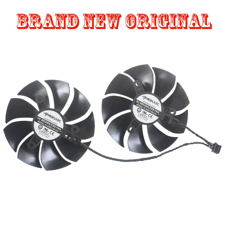 Graphics card fan for EVGA GTX1650 KO SSC GTX1660SC SSC GTX1660Ti SC ULTRA BLACK - Image 2 of 2