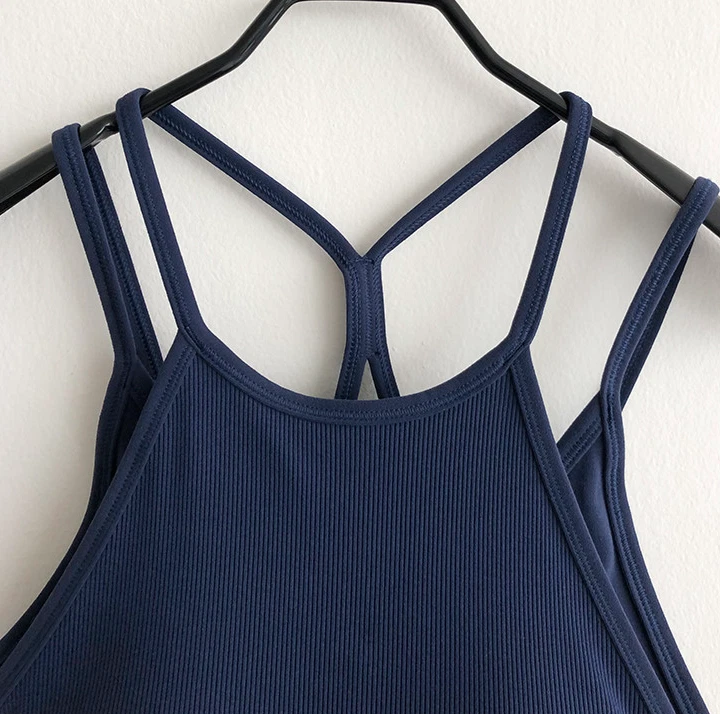 Sujetador deportivo Nike para mujer Indy con tirantes soporte ligero acolchado Longline FB2159-410 Foto 2 de 4