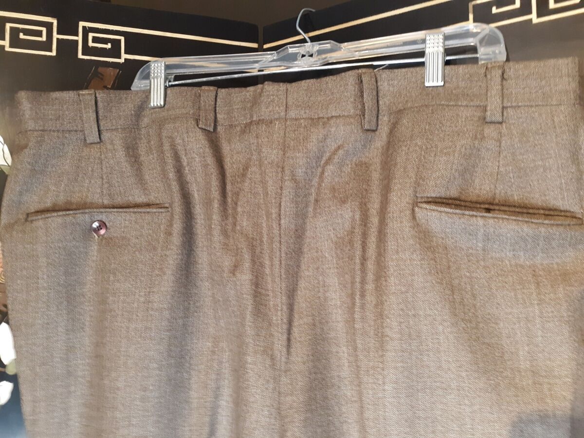 VTG 1960s 70s 3 Piece Suit Sharkskin light Brown 42 Reg 42.5 VTG 1960s 70s 3 Piece Suit Sharkskin light Brown 42 Reg 42.5