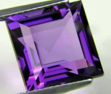 AFRICAN AMETHYST 5 MM SQUARE CUT ALL NATURAL AAA