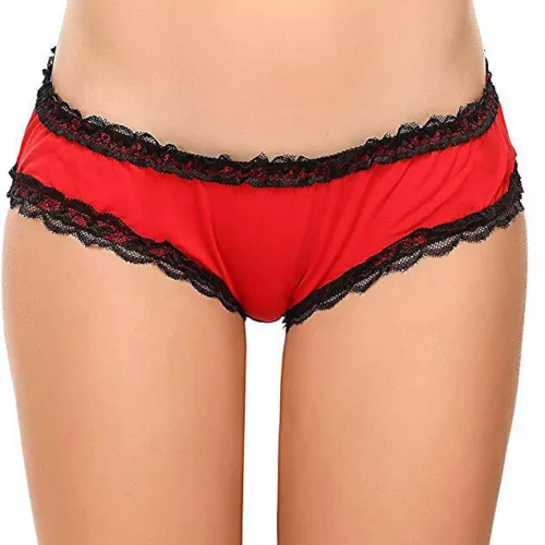 New Sexy Womens Cheeky See Through Underwear Lingeries Sheer Lace Panties Briefs - Picture 2 of 16