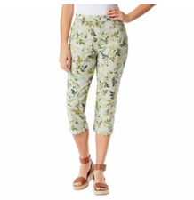 NEW Gloria Vanderbilt Women's Amanda Capri Stonewood Floral Size 14