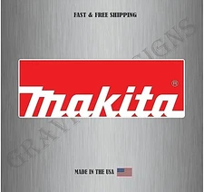Makita Tools USA Car Bumper Window Tool Box Sticker Decal Blue Water Resistant