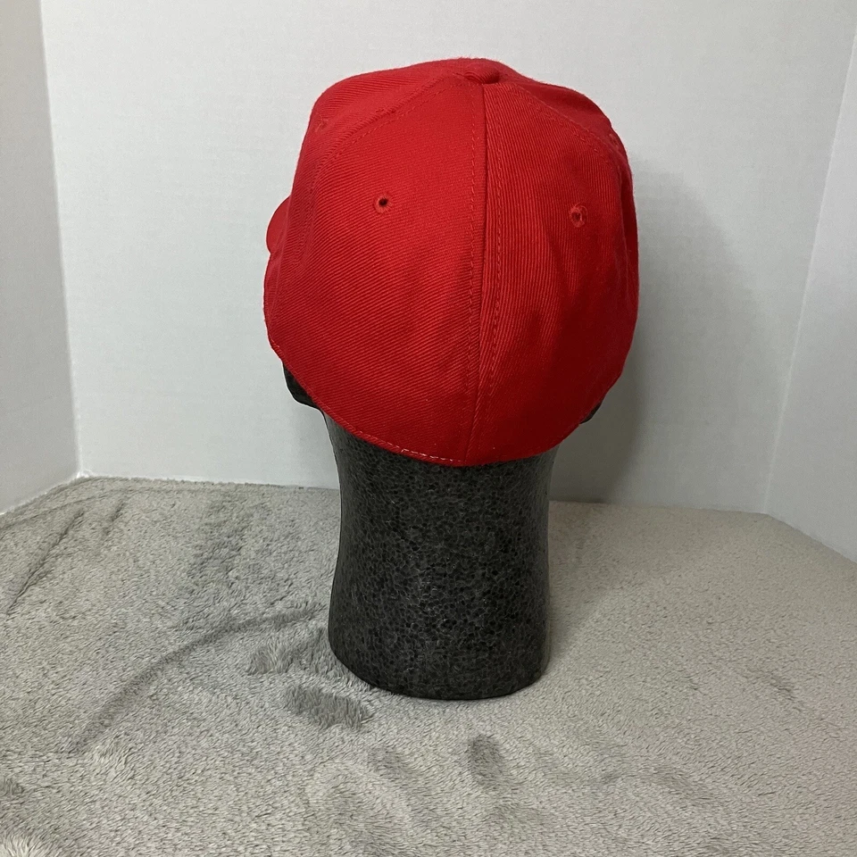 Sombrero Y2K Elmo Rojo Plaza Sésamo Muppet Ala Plana Ajustada Talla Única Elastizado Kidcore Foto 3 de 4