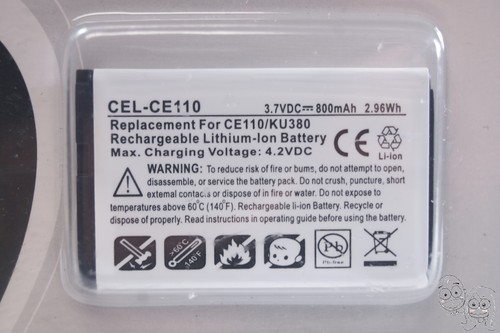 UltraLast - Lithium-Ionen CEL-CE110 Akku für ausgewählte LG Handys (offene Box) - Bild 2 von 2
