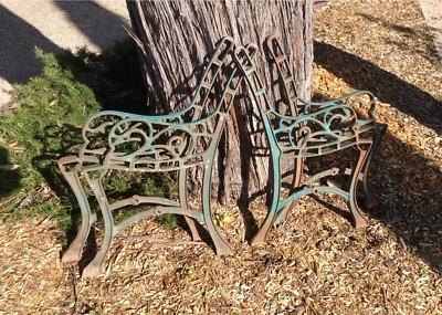 Vintage Style Children S Size Cast Iron Park Bench Ends X 4