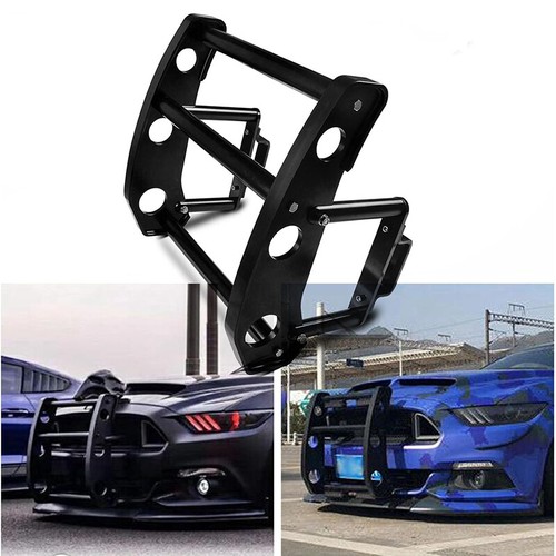 Front Bumper Beam Bracket Protector Safety Bar Black Kit for Ford Mustang 15-17 - Picture 8 of 18