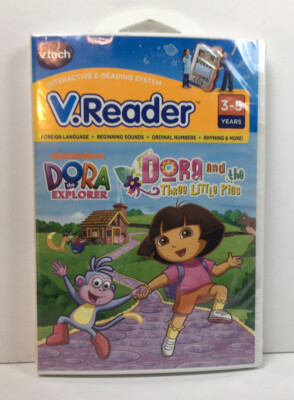 vtech V.Reader Dora the Explorer Animated E-Book Dora And The Three Little Pigs