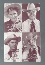Cowboy Cards-Multview-Bob Steele, Jack Luden, Peter Cookson,Lane Chandler AB
