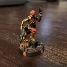 Corvus Belli Infinity Aleph Trisha N33 OSS Dire Foes Obsidean Head Painted