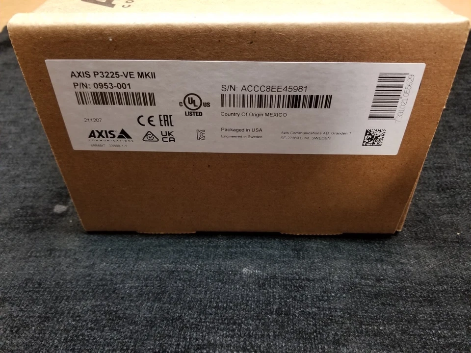 NEW SEALED AXIS P3225-VE MKII Network Camera - network surveillance 0953-001 - Image 3 of 4