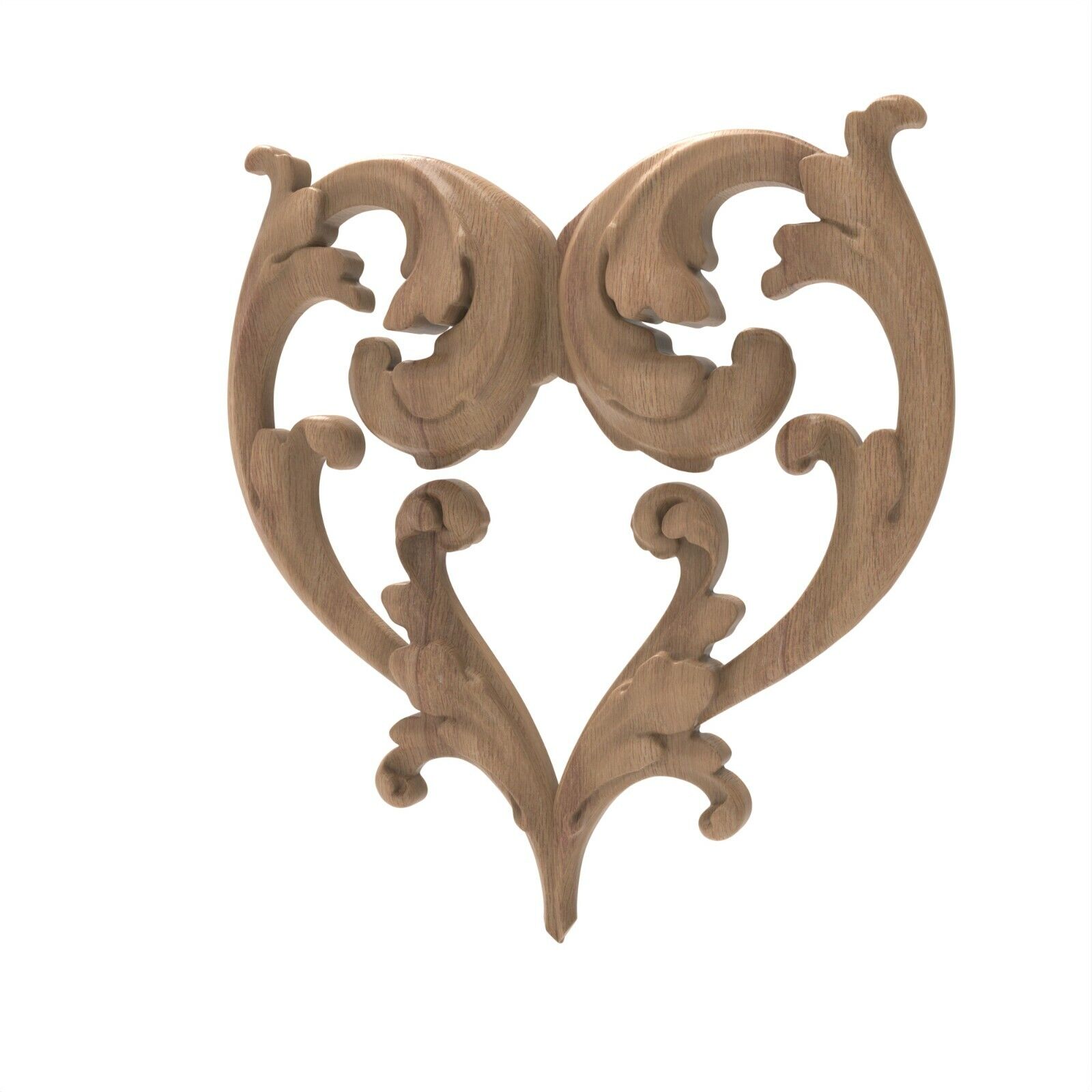 1 Piece Wood Carving Rosette Applique Shabby Chic Wood -  Portugal