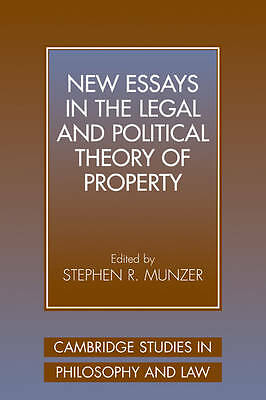 New Essays in the Legal and Political Theory of Property Munzer Paperback