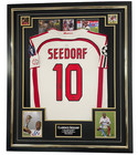 Framed Milan Legend Clarence Seedorf Signed Shirt Autographed Jersey Display