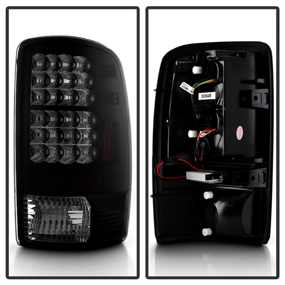 Par de lanternas traseiras de LED Spyder fumaça preta para Chevy Suburban, Tahoe e GMC Yukon XL - Imagem 3 de 4