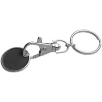 Metall SchlüSselanhäNger Mit Einkaufschip / Farbe: Schwarz