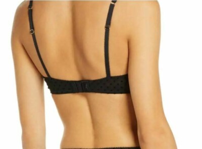 Jason Wu WOMENS Flocked Dot Underwire Bra Black Size 34D 10482 | eBay