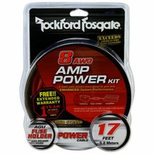 Rockford Fosgate RFK8 8 AWG Power Installation Kit for Car Audio Amplifiers