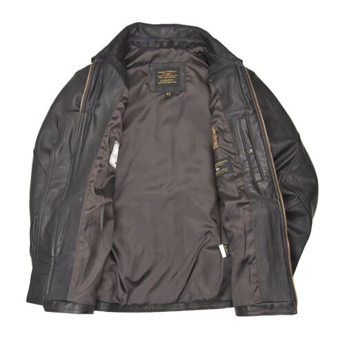COCKPIT USA TYPE 440 USN CARRIER MEN'S LEATHER JACKET USA MADE Z2111M - Picture 3 of 6