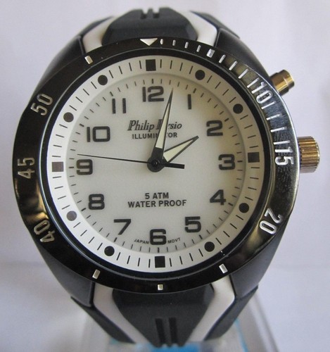 philip persio illuminator water proof japan men watch