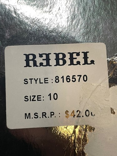Rebel Jeans Girls Youth 10 Black with Metallic Undertones NWT - Picture 5 of 11