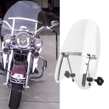 For Harley Road King Clasic 94-24 Clear 7/8" 1" Handlebar Windshield Windscreen