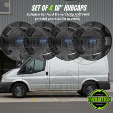 16" Wheel Trims Hub Caps Set of 4 Fits Ford Transit MK6 Mk7 2000–2025