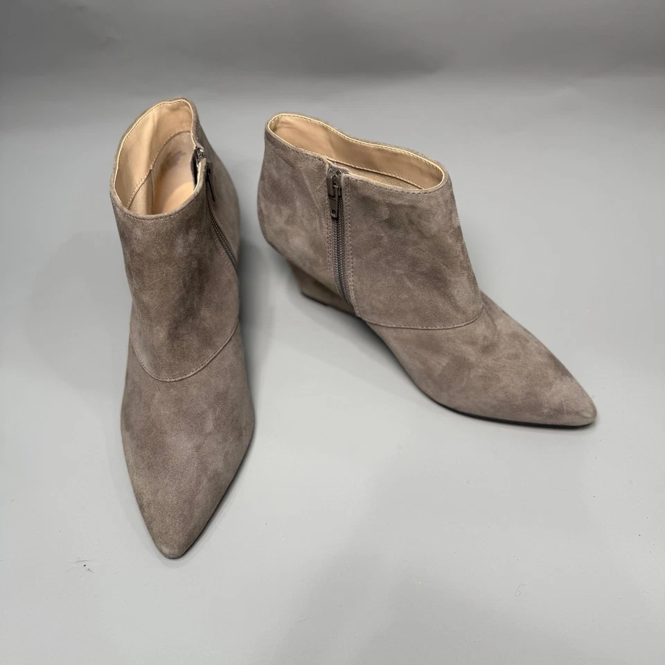SOLE SOCIETY Galaossi Suede Pointy-toe Wedge Bootie - Image 2 of 4