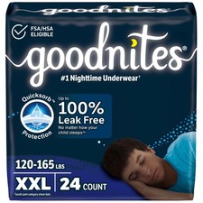 Goodnites Boys' Nighttime Underwear, Size XXL XX-Large, Multi-colored